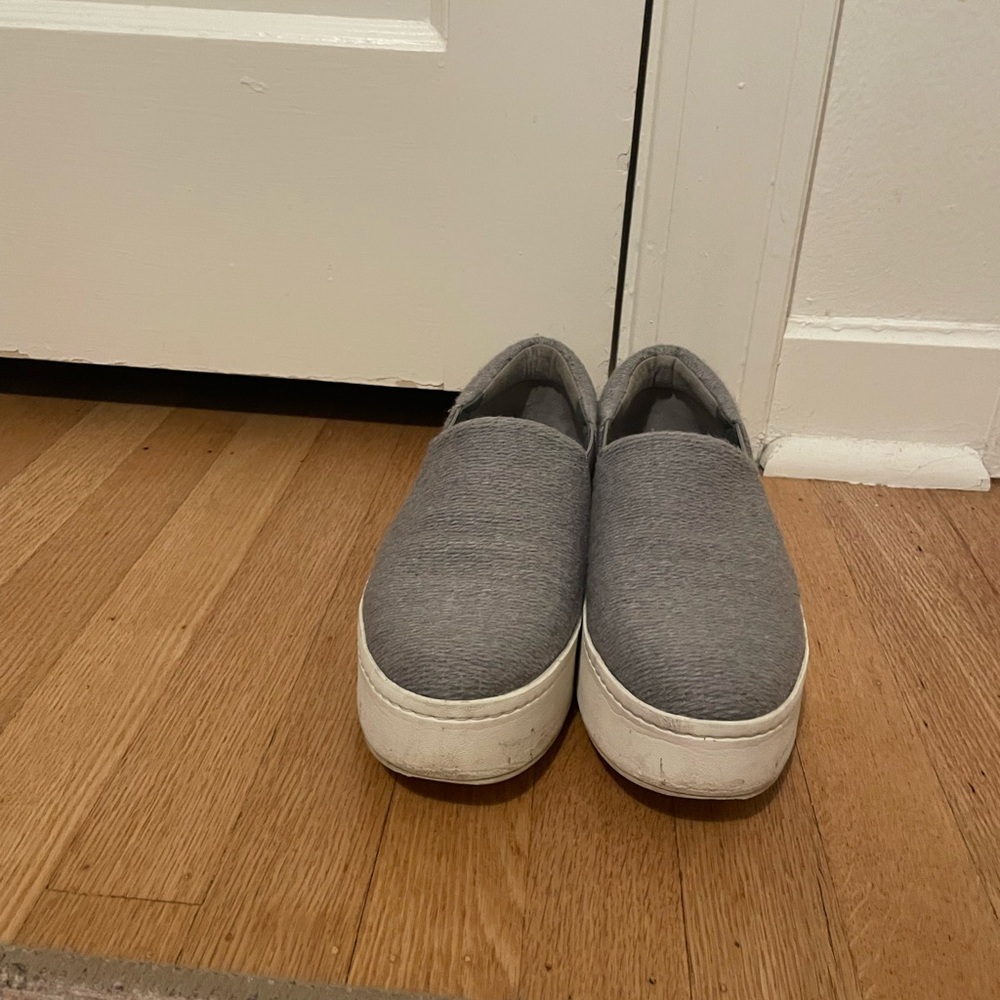Vince Charcoal Slip-On Sneakers